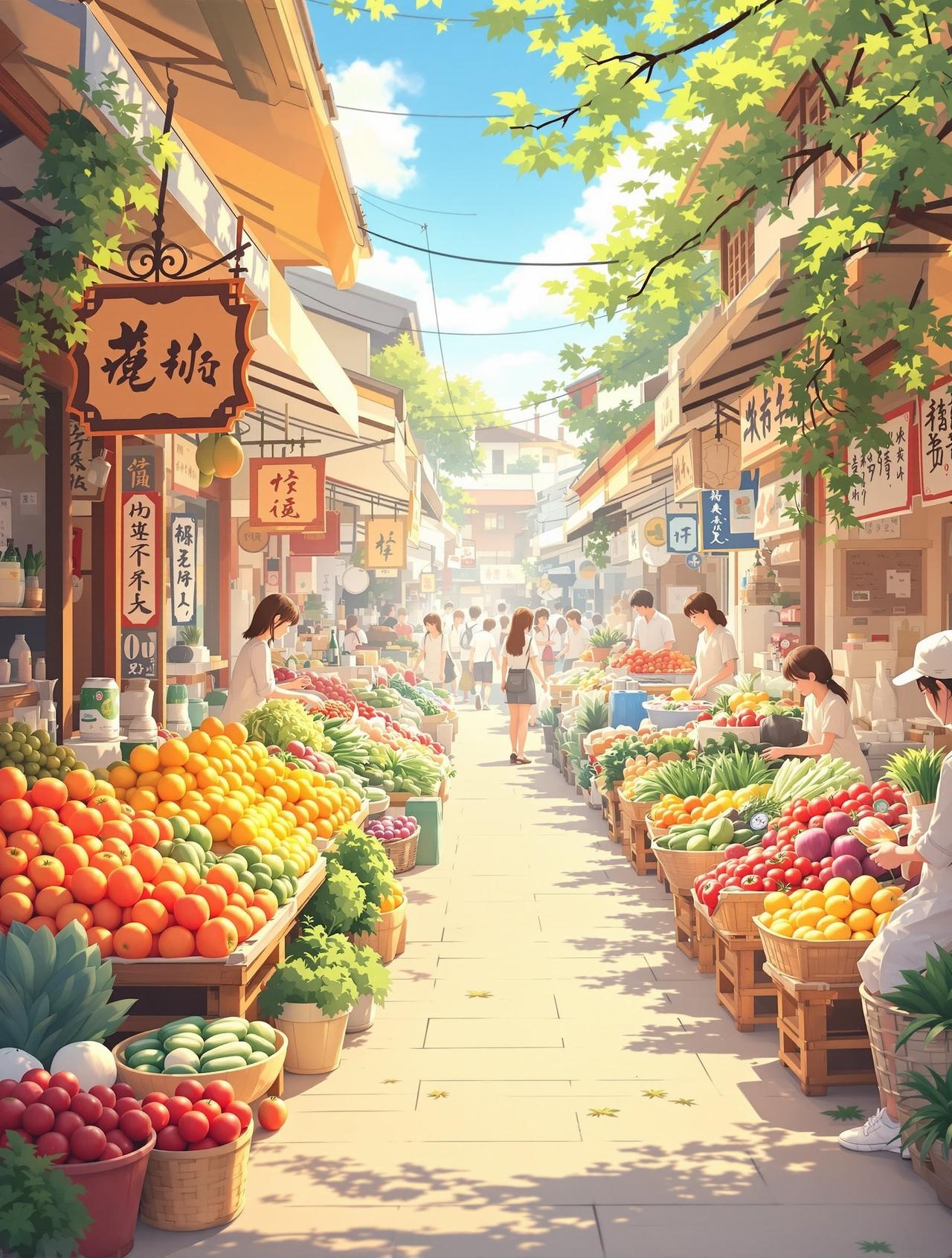黄果短剧 - 清晨菜市场